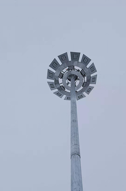 北京密云生态公园30米高杆灯